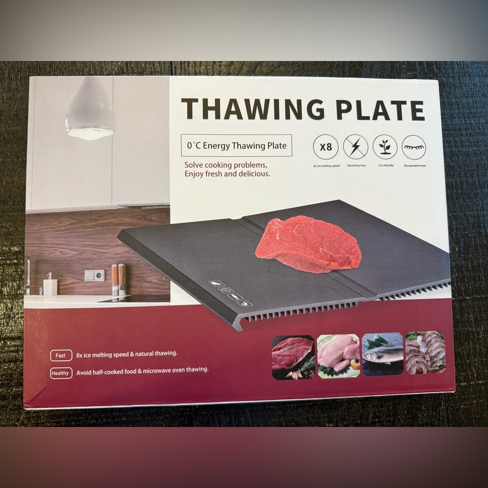 Thawing Plate, Defrosting Tray - Never Used w/box